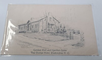 #ad #ad Garden Wall amp; Gates The Dodge Hotel Washington DC Postcard $4.95