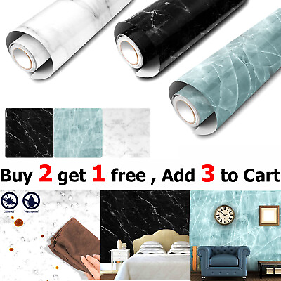 #ad Marble Contact Paper Self Adhesive Peel amp; Stick Wallpaper PVC Kitchen Countertop $10.95