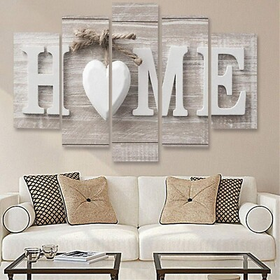 #ad 5Pcs Unframed Modern Wall Art Painting Print Set Canva Picture Home Room Decor $16.99