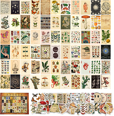 #ad 100 PCS Vintage Wall Collage Kit Aesthetic Pictures Cottagecore Room Decor for $17.49