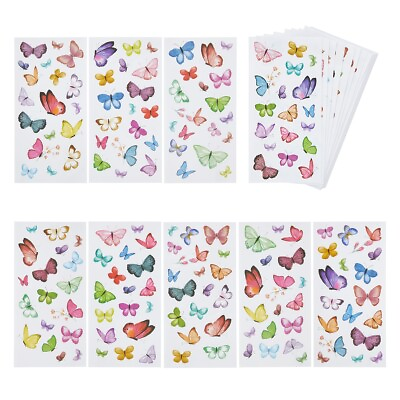 36 Sheets Butterfly Stickers for Scrapbooking Kids Classroom Round 9 Design 1quot; $12.99