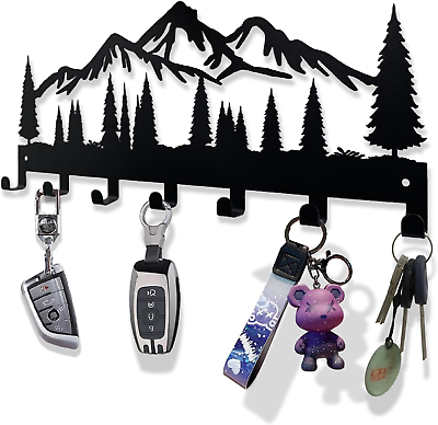 #ad Key Holder for Wall Metal Key Holder Hooks Organizer Rack Metal Key Organize $10.99
