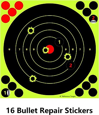 #ad 30pcs Shooting Target Rifle Gun Adhesive Stick Splatter Reactive Practice Range $10.89