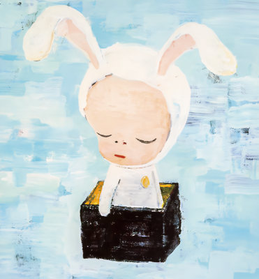 #ad YOSHITOMO NARA POSTER N#x27;S YARD Little bunny in the box Official Modern Art N $68.00