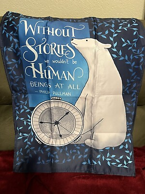 #ad Owlcrate Satin Hanging Cover Without Stories we wouldn#x27;t be HUMAN 20quot; x 27.5quot; $16.19