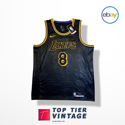 #ad Kobe Bryant Black Mamba City Edition XL Nike Los Angeles Lakers Swingman Jersey $179.99