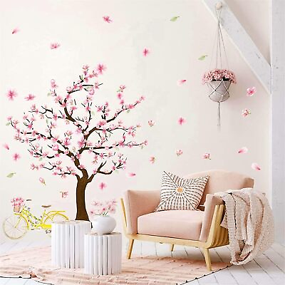 #ad Cherry Tree Wall Sticker Cherry Blossom Tree Wall Stickers Large Tree Wall Stick $26.51