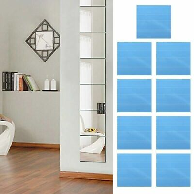 #ad Bathroom Wall Mirror Tile Sticker Self Adhesive Stick On Home DIY Decor $8.11