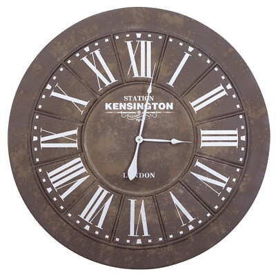 #ad Yosemite Wall Clock in Gray and White $281.99