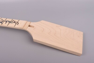 #ad Maple guitar neck paddle head DIY for 24 fret 25.5 inch Locking nut Bolt on heel $55.00