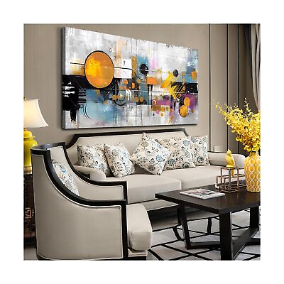 #ad CANEITO Wall Art Abstract for Living Room Large Wall Art for Office Modern ... $193.74