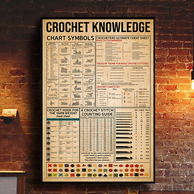 #ad #ad Crochet Knowledge Crocheting Craft Crafting DIY Canvas $52.49