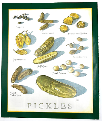 #ad Cooks Illustrated Back Cover Only Kitchen Art John Burgoyne Pickles Gerkins $11.95