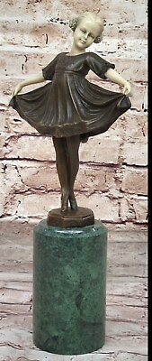 #ad Art deco dance sculpture ballet girl Ferdinand preiss style bronze Statue $149.50