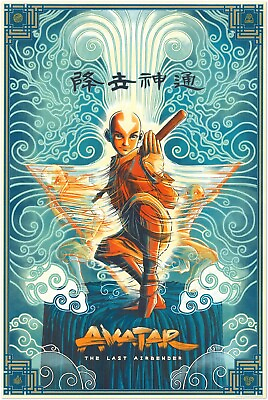 #ad Avatar The Last Airbender Anime Poster Wall Manga Print $16.99