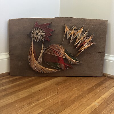#ad Rustic Chicken Rooster Wall Art $39.00