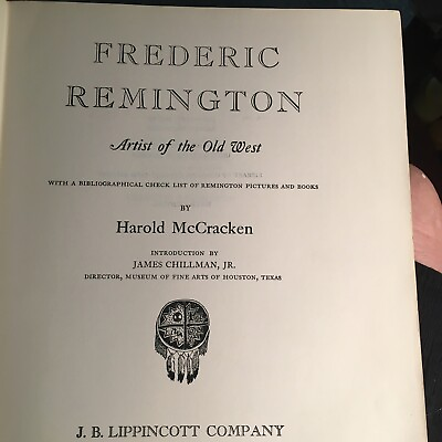 #ad Remington Fred Art Of The West catalogue 47 11799 McCracken 47’ 6th Ed $12.00