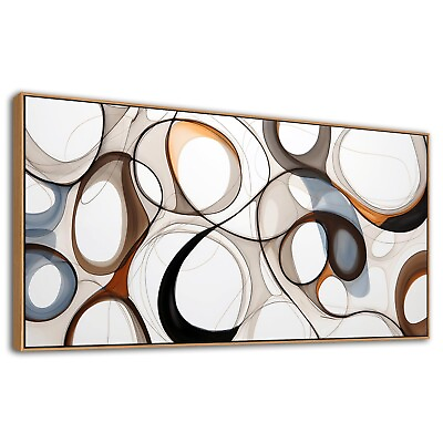#ad Framed Wall decor for Living Room Brown Abstract Canvas Wall Art Kitchen amp; ... $189.38