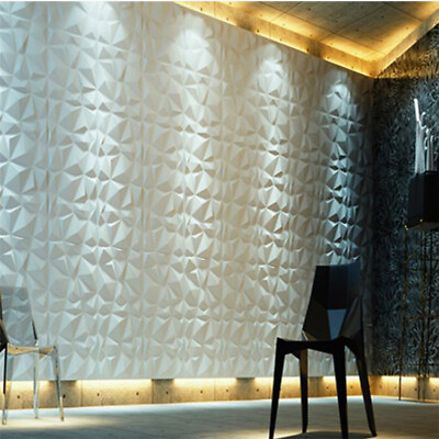 #ad 3D Wall Panels Brick Wallpaper Decorative PVC Plastic Cladding 30*30cm 12pcs US $28.00
