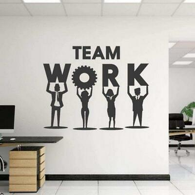 #ad Wall Vinyl Sticker Mural Home Office Rules Decal TeamWork Quote Motivational Art $25.99