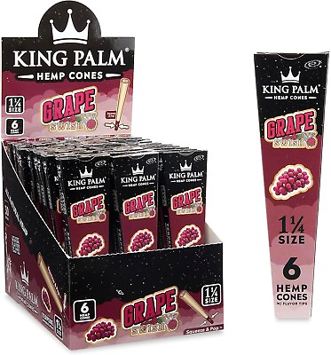 #ad #ad King Palm 11 4 Size Grape Swish 6 per pack 30 pack Display $79.99