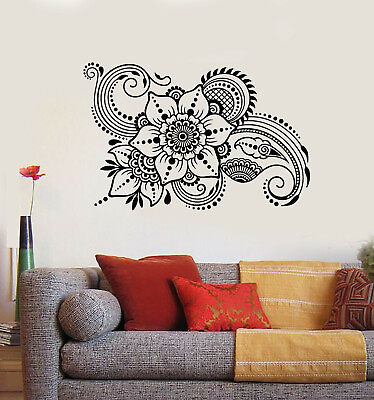 #ad Vinyl Wall Decal Abstract Flowers Bouquet Floral Nature Garden Stickers g871 $69.99
