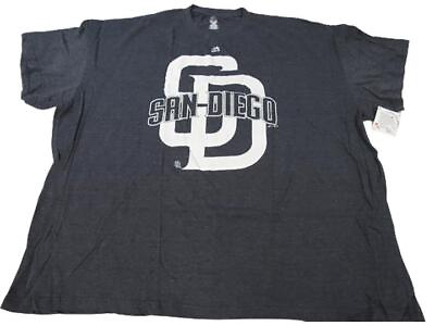 #ad New San Diego Padres Mens Size 6XL Majestic Blue Shirt $15.72