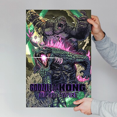 #ad #ad GODZILLA X KONG: THE NEW EMPIRE movie poster Promo Version Wall Art Decor $17.99