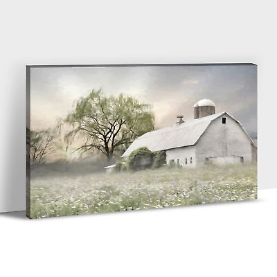 #ad Farmhouse Wall Decor Art Farmhouse Barn Canvas Wall Art Rustic Country Room... $138.38