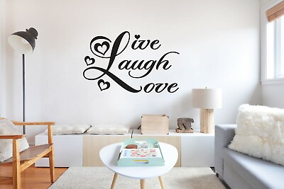 #ad Live Laugh Love Indoor Vinyl Wall Decal Sticker Home Decor $20.50