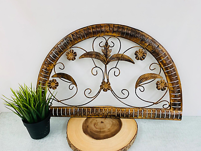 #ad #ad HANGING CURVED BRONZE COLOR METAL WALL DOOR DECOR $19.00