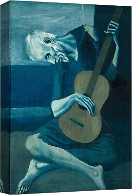 #ad 32quot;x48quot; Pablo Picasso Canvas Wall Art Framed Art Print The Old Guitarist $94.99