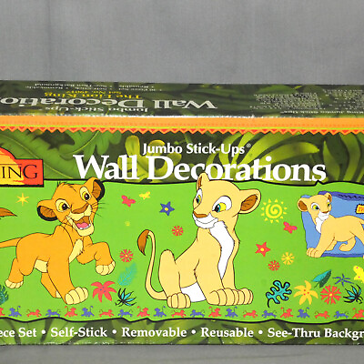 #ad #ad The Lion King Jumbo Stick Ups Wall Decorations 30 Piece Set #49017 $29.95