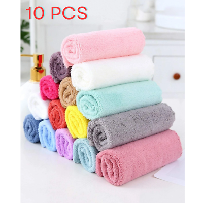 #ad #ad 10pcs Kitchen Dish Clothes Kitchen Towel Dishcloths Washing Towel Kitchen Tools $6.17