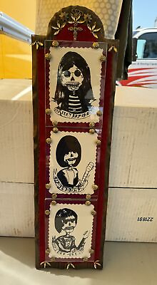 #ad The Ramones Skeleton Punk Art RIP Joey Johnny amp; Dee Dee Wall Art Framed Decor $245.99