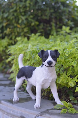 #ad Jack Russell Standing Dog Decor Lifelike Garden Decor Yard Porch Home Display $105.83