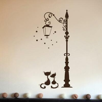 #ad Wall Sticker Removable Pvc Love Cat Stars Bedroom Living Room Decoration Decals $5.48