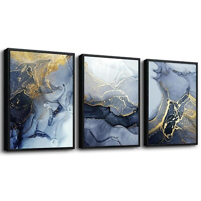 #ad Black Framed Wall Art for Living Room Abstract Wall Decor for Bedroom Abstrac... $187.14