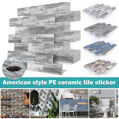 #ad 1 30x 3D Wall Panels XPE Foam Sticker Self adhesive Tile For Interior Wall Decor $10.99