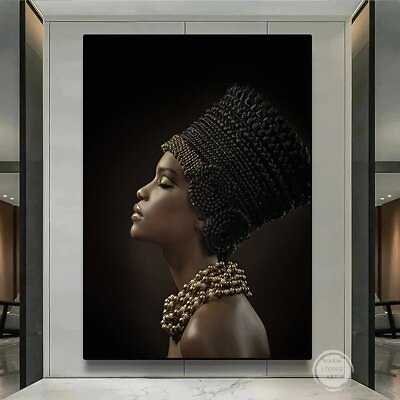#ad Canvas Painting African Art Woman Posters Canvas Wall Art Prints Art Wall Decors $5.63