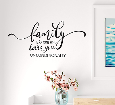 #ad Vinyl Wall Decal Lettering Family Love Inspirational Quote Room Home Stickers Mu $25.99