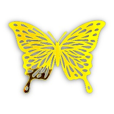 #ad 3D Gold Craft Butterflies Kids Room Wall Decor 12 Set $9.98