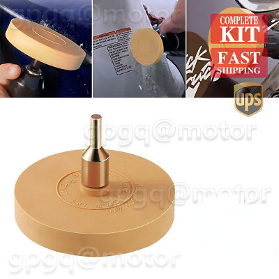 #ad For Drill Adhesive Pinstripe Sticker Car Decal Remover Rubber Eraser Wheel Tool $5.59