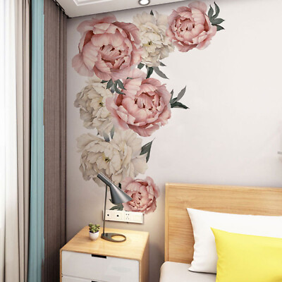 #ad Vinyl Art Decals Living Room Bedroom Pink Blossom Tree Flower Wall Stickers m $8.54