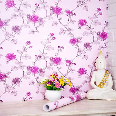 #ad Wall Stickers Wallpaper Room Flowers Decal Bedroom Decoration 45 x 500 Cm $21.90
