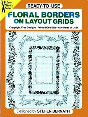 #ad #ad Ready to Use Floral Borders on Layout Grids Clip Art Bernath Stefen Used $4.20