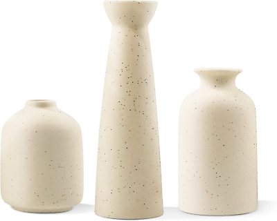 #ad Ceramic VaseSmall Vases for DecorSet 3 Modern Boho Vases for Flower PampasFit $37.34