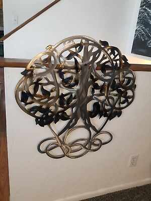 #ad Metal Wall art abstract indoor home decor outdoor tree of life accent art gift $195.00