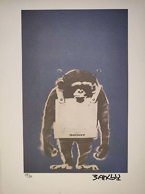 #ad #ad Banksy Painting Print Poster Wall Art Signed amp; Numbered $74.95