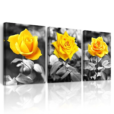 #ad Canvas Wall Decoration For Living Room Framed Wall Art For Bedroom Black And ... $104.18